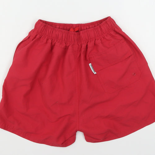 Dolphin  Mens Red  Polyester Athletic Shorts Size S  Regular  - Swim Shorts