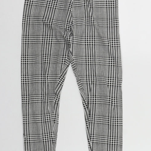 Primark Girls Multicoloured Plaid Cotton Harem Trousers Size 10-11 Years L20 in Regular