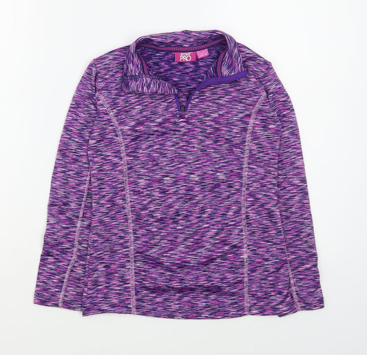 Crivit Girls Purple   Jacket  Size 7-8 Years  Zip