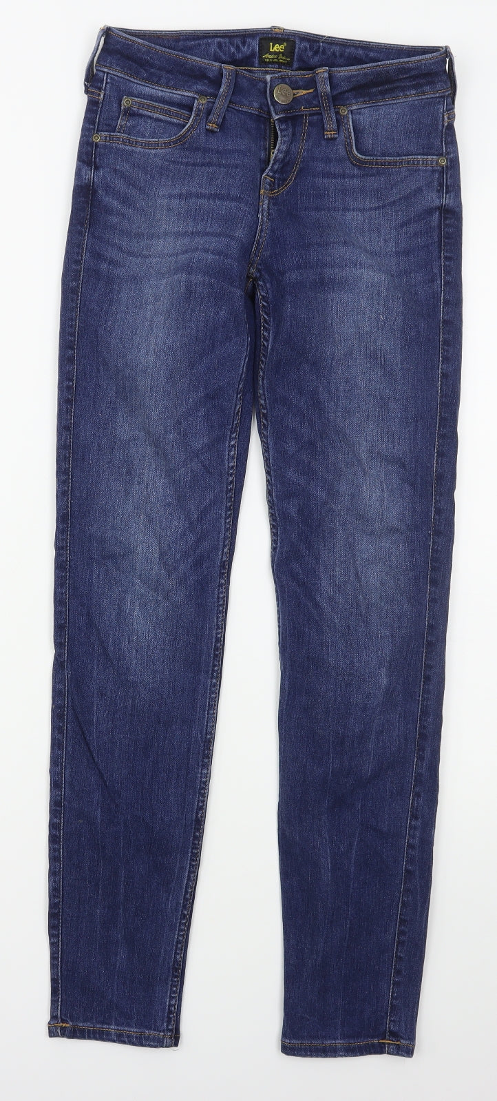 Lee Mens Blue  Lyocell Skinny Jeans Size 25 in L31 in Regular Button