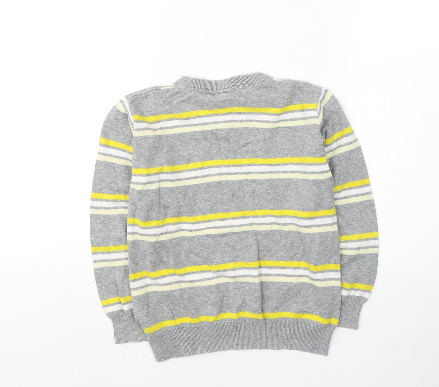 NEXT Boys Grey V-Neck  Cotton Pullover Jumper Size 7 Years  Pullover
