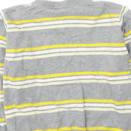NEXT Boys Grey V-Neck  Cotton Pullover Jumper Size 7 Years  Pullover