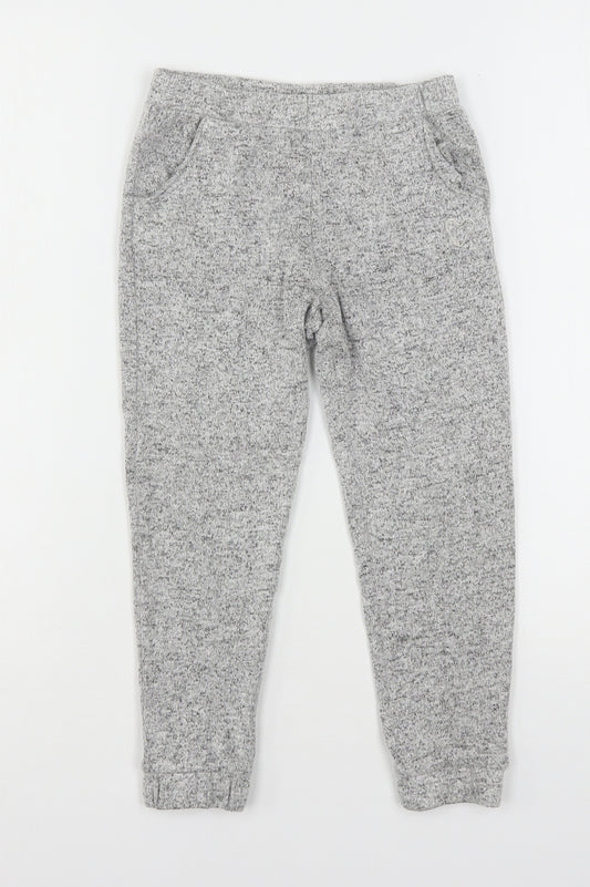 F&F Girls Grey  Viscose Sweatpants Trousers Size 5-6 Years  Regular Drawstring