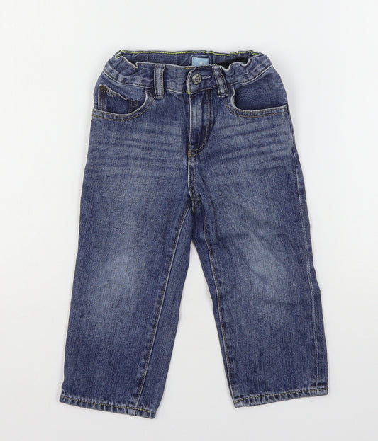 Gap Boys Blue  Cotton Straight Jeans Size 2 Years  Regular