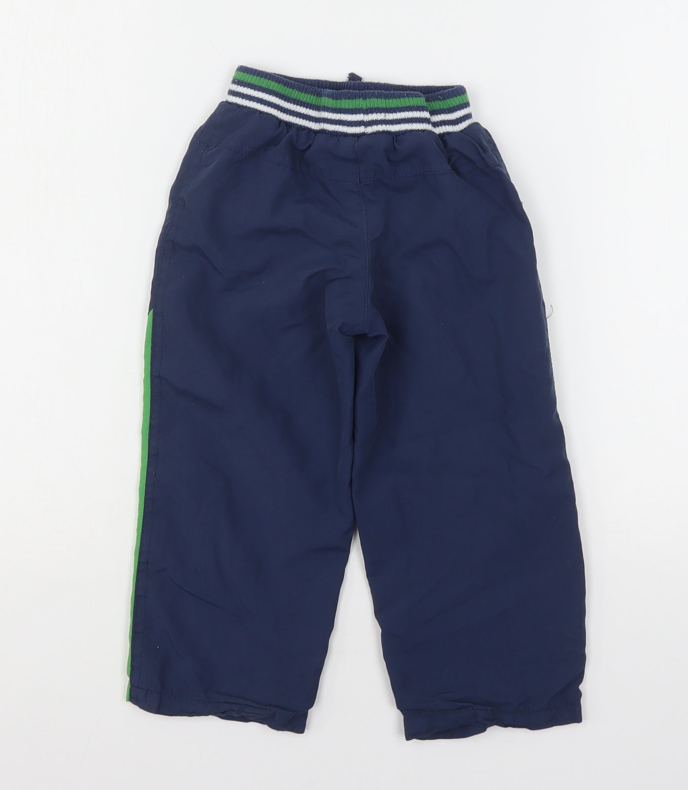 Dunnes Stores Boys Blue  Polyester Jogger Trousers Size 2-3 Years  Regular Drawstring
