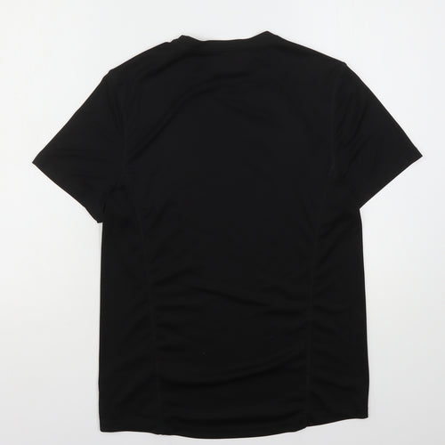 ASOS Mens Black  Polyester Basic T-Shirt Size S Round Neck