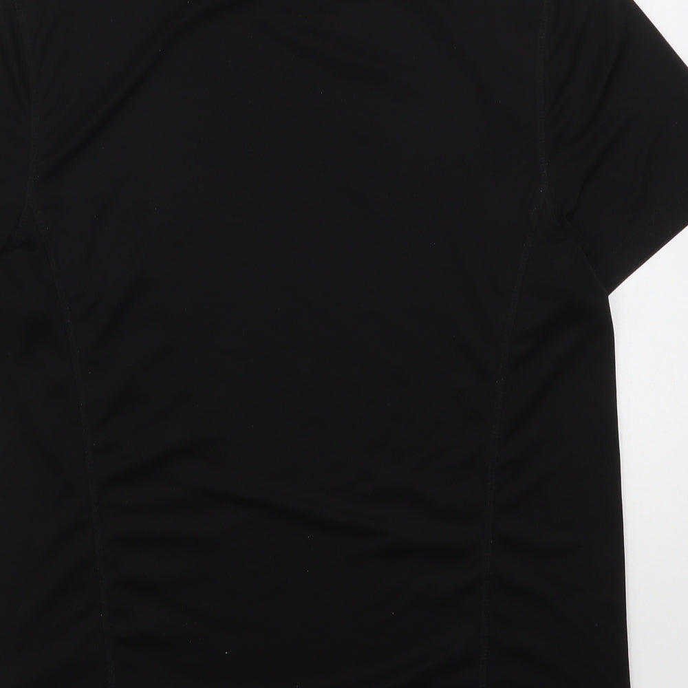 ASOS Mens Black  Polyester Basic T-Shirt Size S Round Neck