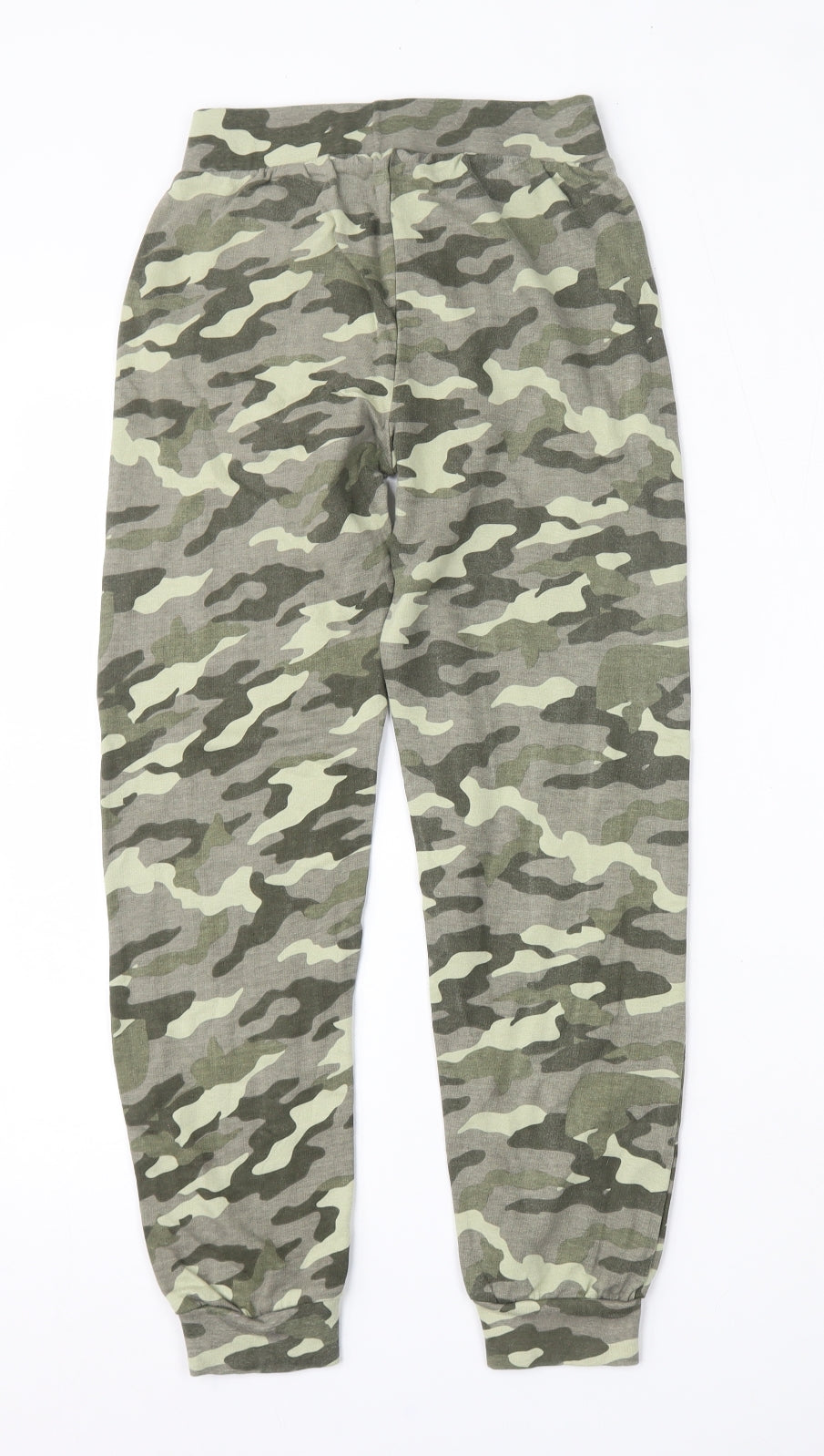 DKNY Girls Multicoloured Camouflage Cotton Jogger Trousers Size 8-9 Years  Regular