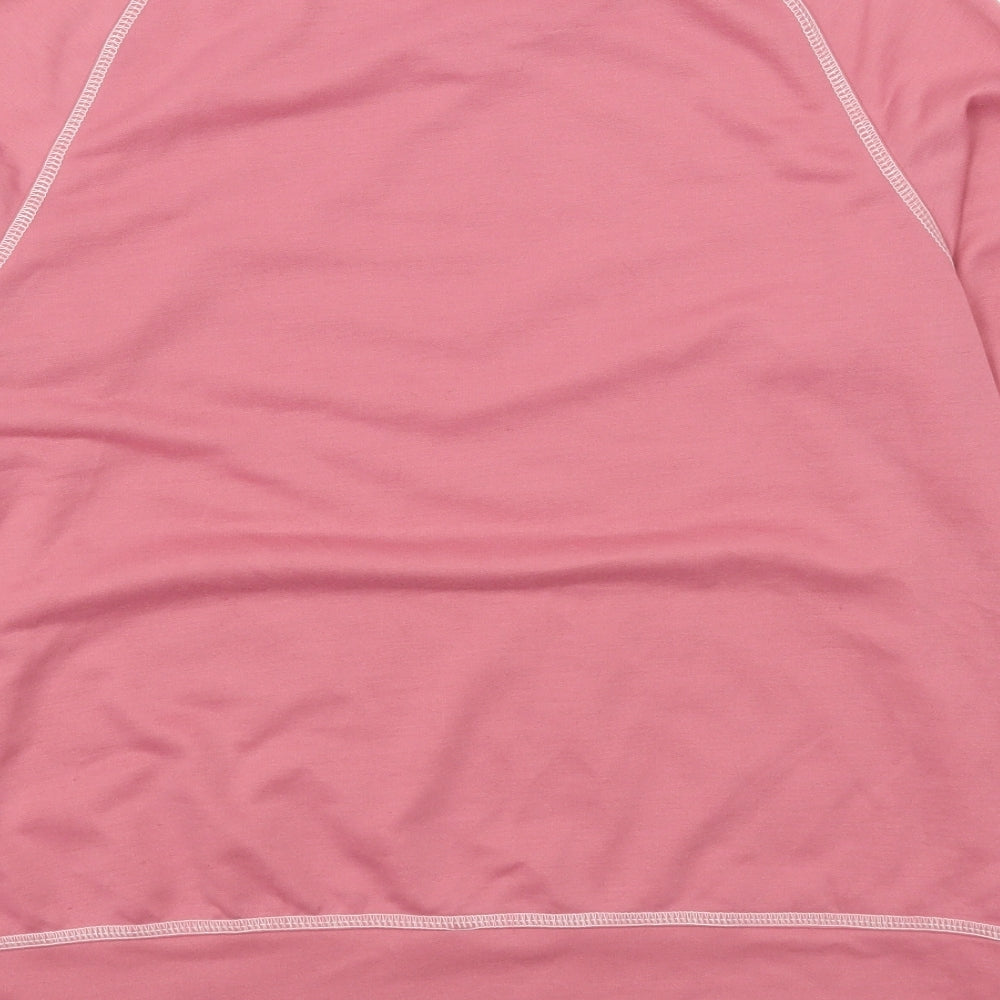 MissLook Womens Pink  Cotton Blend Pullover Sweatshirt Size M  Pullover