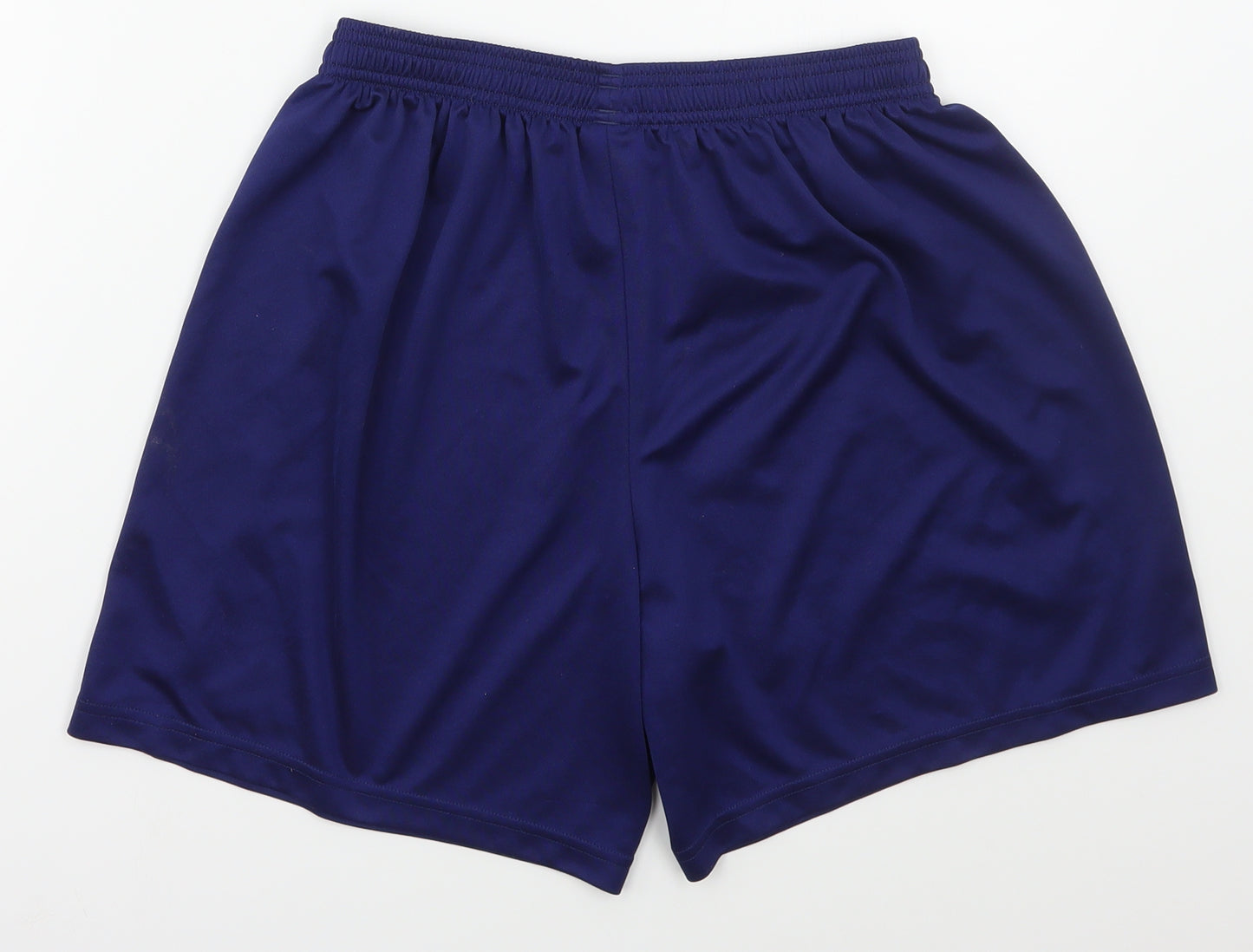 adidas Mens Blue  Polyester Athletic Shorts Size 24 in  Regular