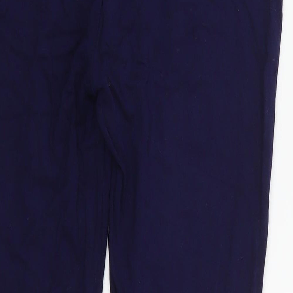 New Look Womens Blue  Viscose Carrot Leggings Size 8 L21 in   - Cropped