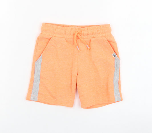 F&F Boys Orange  Cotton Sweat Shorts Size 2-3 Years  Regular