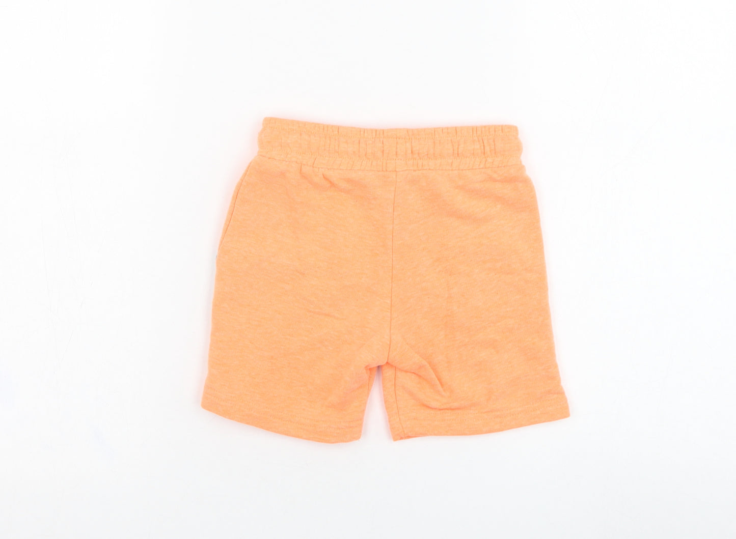 F&F Boys Orange  Cotton Sweat Shorts Size 2-3 Years  Regular