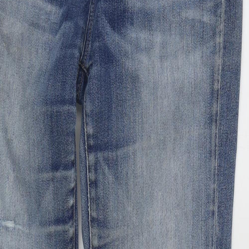 Mavi Womens Blue  Cotton Straight Jeans Size 28 in L29 in Regular Zip