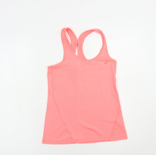 F&F Womens Pink  Polyester Pullover Tank Size 8 Scoop Neck Pullover