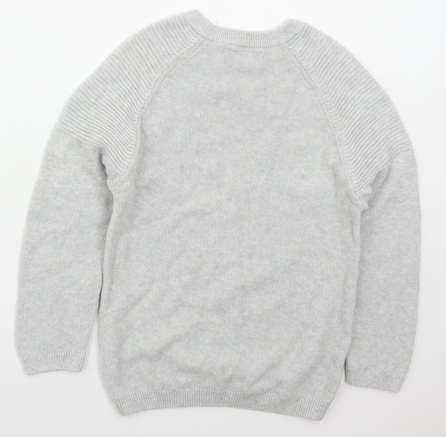 NEXT Boys Grey Crew Neck  Cotton Pullover Jumper Size 6 Years  Pullover