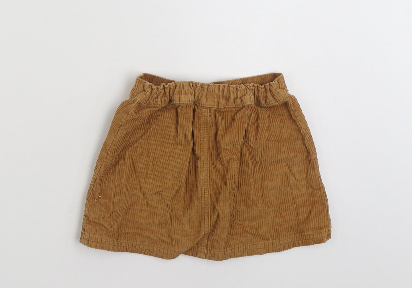 TU Girls Brown  100% Cotton Mini Skirt Size 3-4 Years  Regular