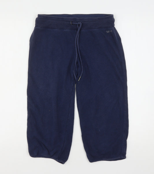 Calvin Klein  Womens Blue  Cotton Sweat Shorts Size S L19 in Regular