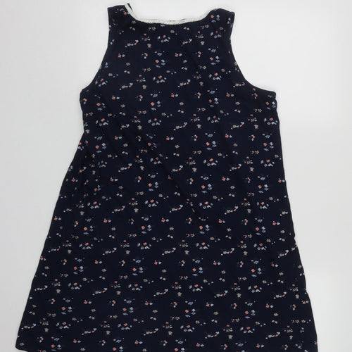 Dunnes Womens Blue Floral Polyester Cami One Piece Size 10