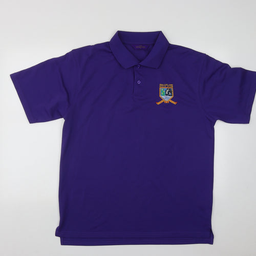 Henbury Mens Purple  Polyester  Polo Size XL Collared Button - Ballyclare Golf