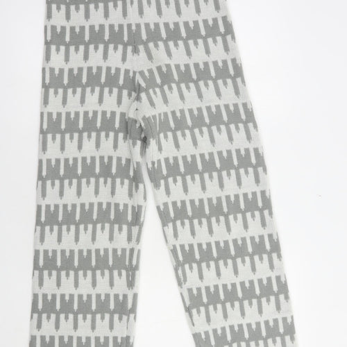 SheIn Womens Grey Geometric Acrylic  Lounge Pants Size M