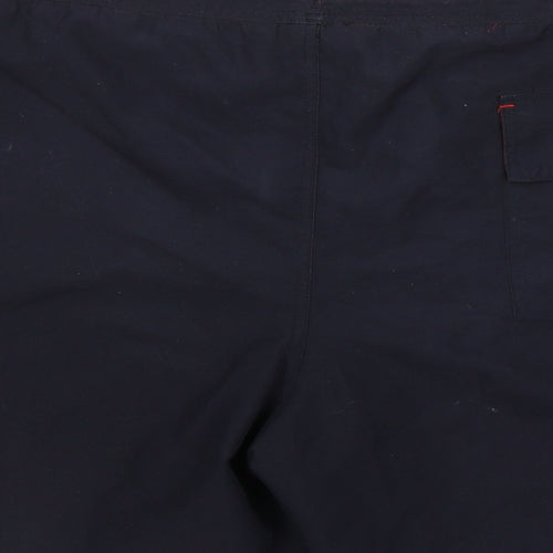Marks and Spencer Mens Black  Polyester Sweat Shorts Size XL L6 in Regular Tie - SWIM SHORT