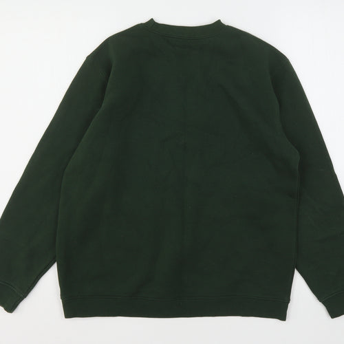 Matalan Boys Green Round Neck  Cotton Pullover Jumper Size 12-13 Years   - School Wear