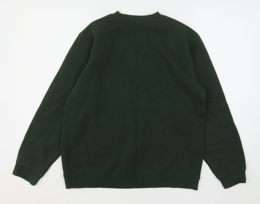 Matalan Boys Green Round Neck  Cotton Pullover Jumper Size 12-13 Years   - School Wear