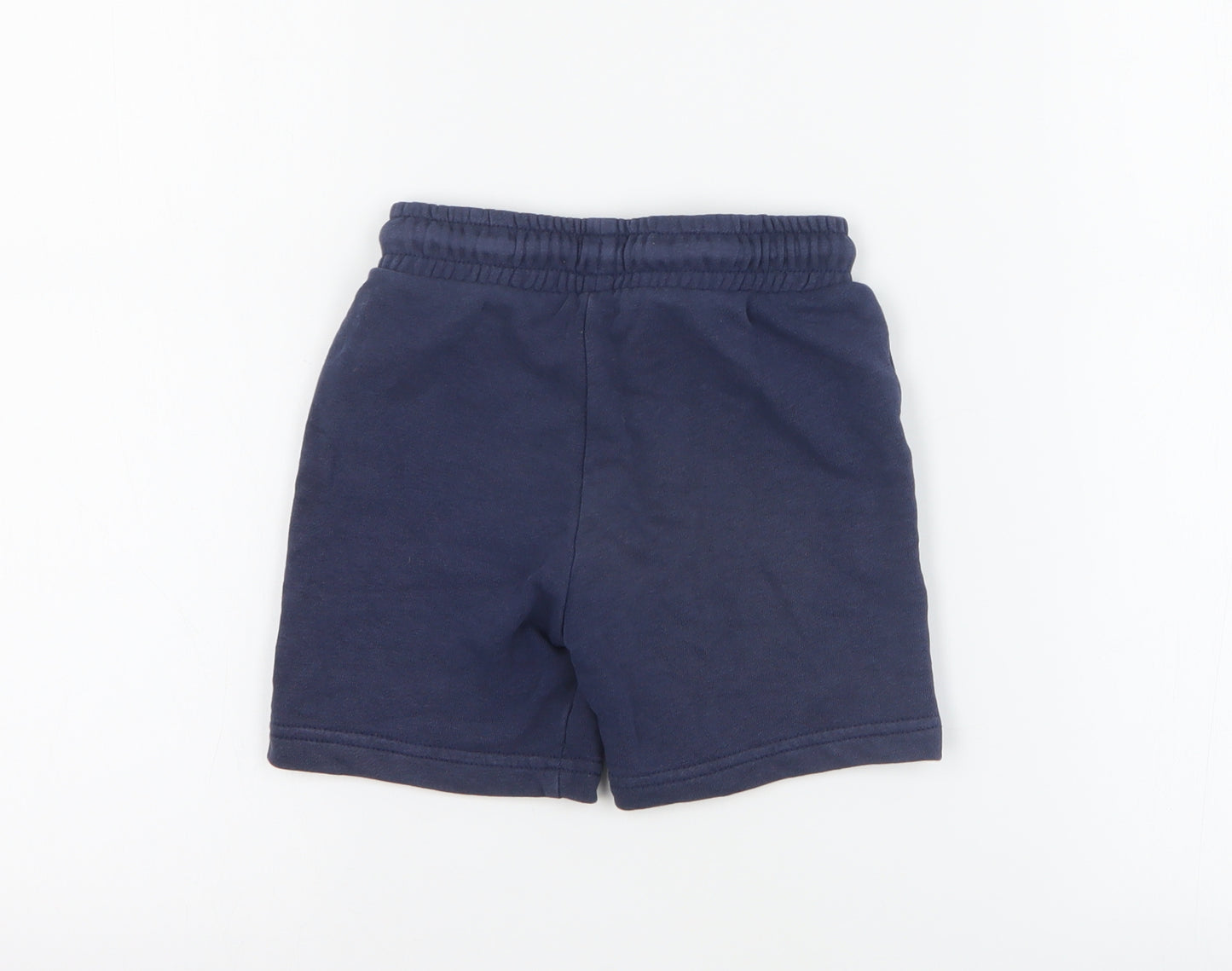 F&F Girls Blue  Cotton Sweat Shorts Size 2-3 Years  Regular Drawstring - Dinosaur