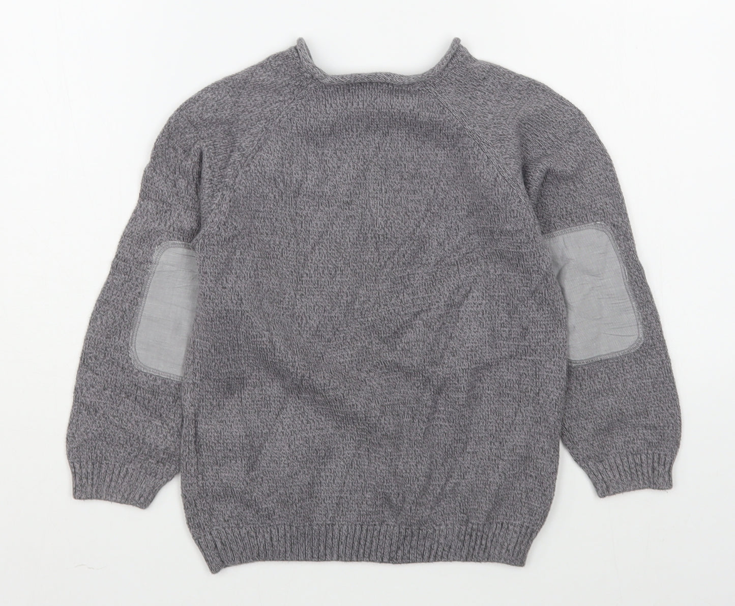 Name It  Boys Grey Round Neck  100% Cotton Pullover Jumper Size 5-6 Years  Pullover