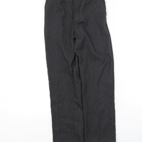George  Boys Grey  Cotton Dress Pants Trousers Size 8-9 Years  Regular