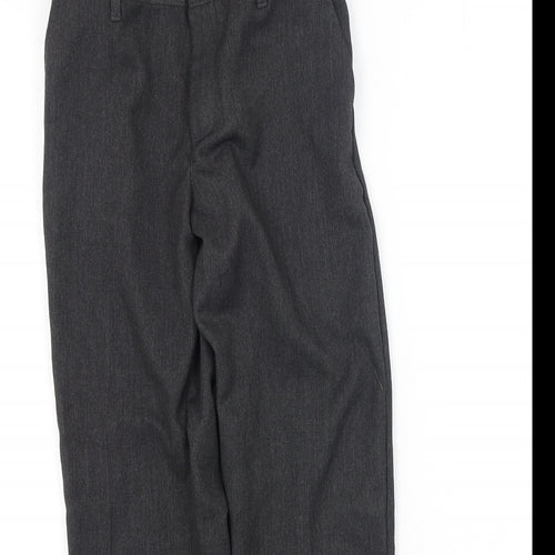 George  Boys Grey  Cotton Dress Pants Trousers Size 8-9 Years  Regular