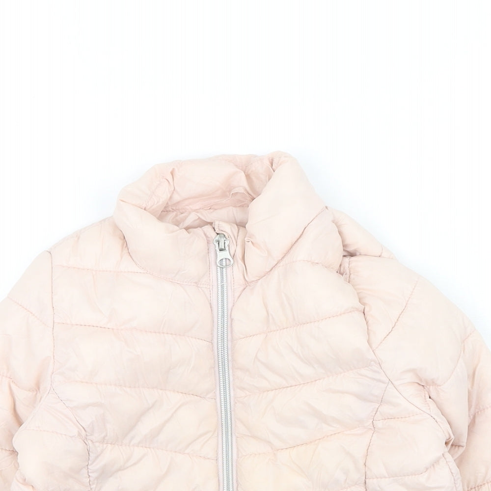 Primark  Girls Pink   Puffer Jacket Coat Size 5-6 Years