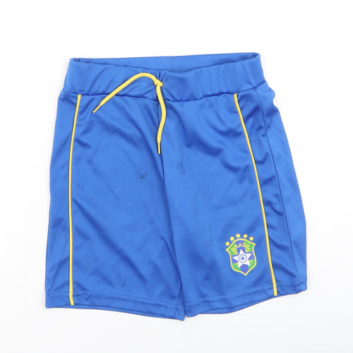 Dunnes Stores Boys Blue  Polyester Sweat Shorts Size 8-9 Years  Regular