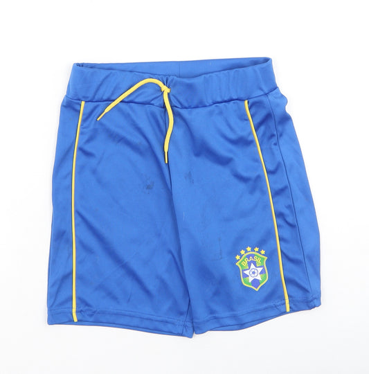Dunnes Stores Boys Blue  Polyester Sweat Shorts Size 8-9 Years  Regular