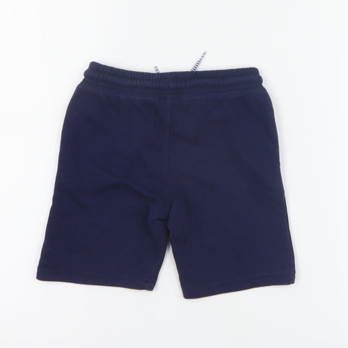 Urban Rascals Boys Blue  Cotton Sweat Shorts Size 4-5 Years  Regular Drawstring