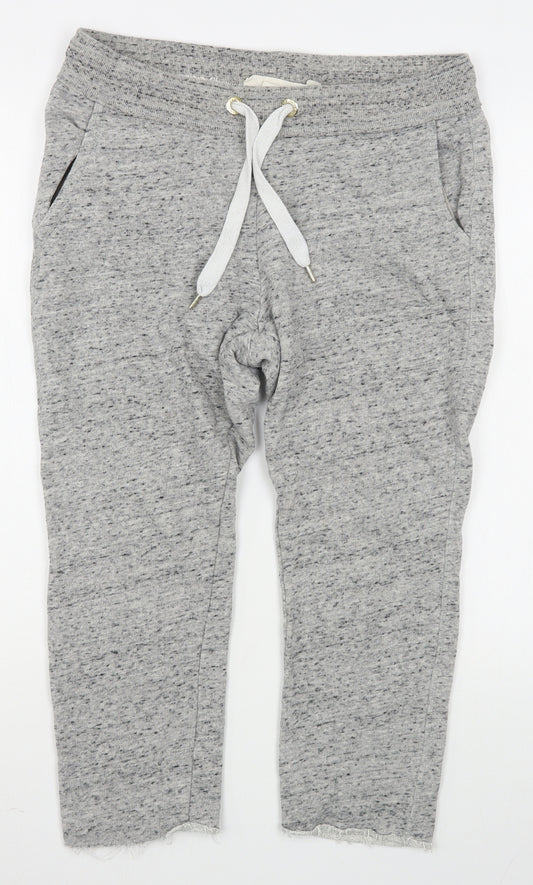 H&M Mens Grey  Cotton Jogger Trousers Size M L20 in Regular  - Cropped