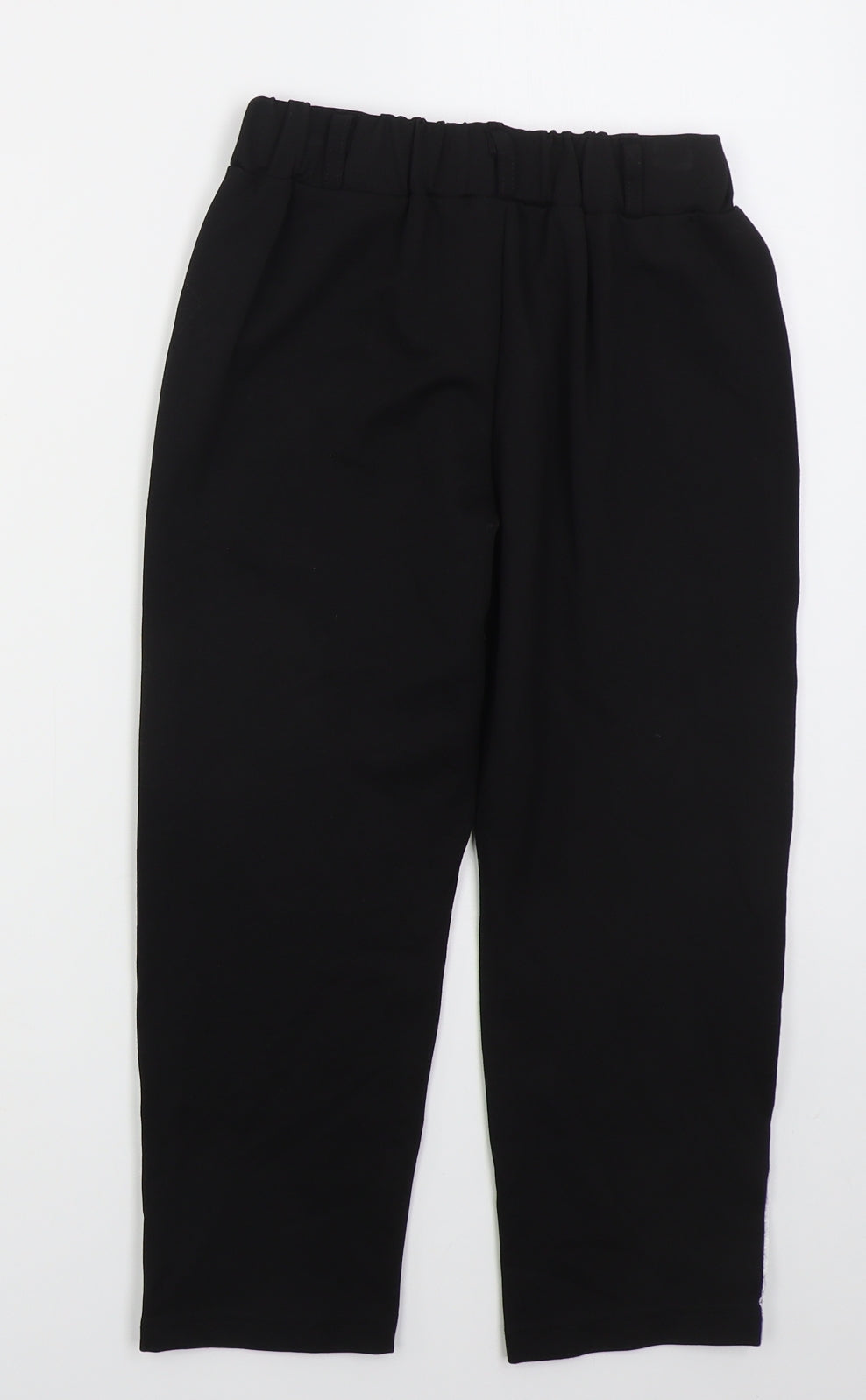 Preworn Girls Black  Polyester Dress Pants Trousers Size 10 Years  Regular