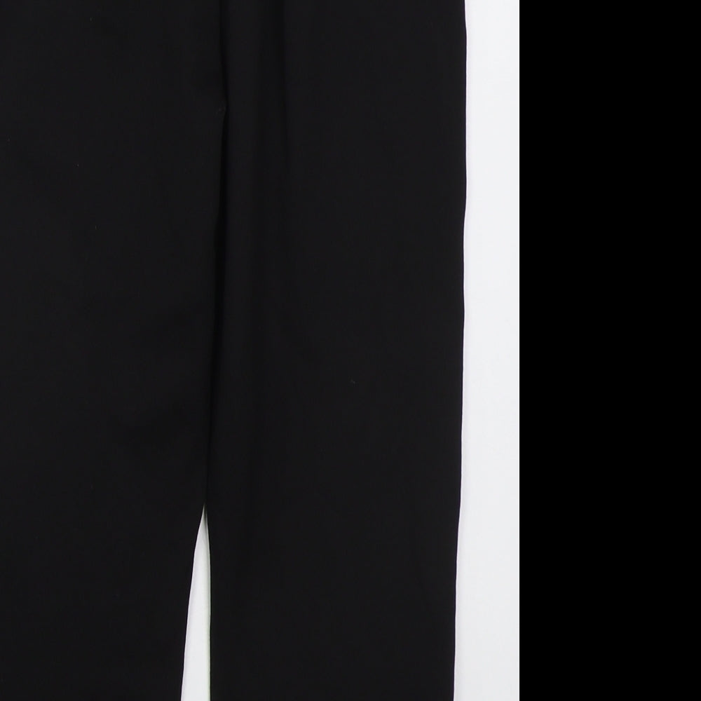 Preworn Girls Black  Polyester Dress Pants Trousers Size 10 Years  Regular