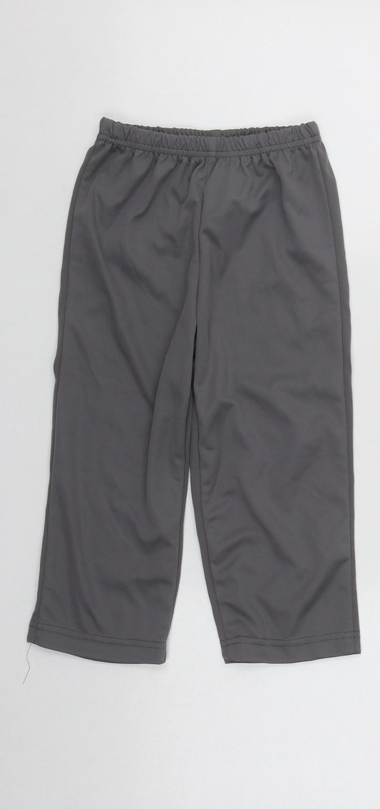 Lily & Dean Boys Grey  Polyester Jogger Trousers Size 3 Years  Regular