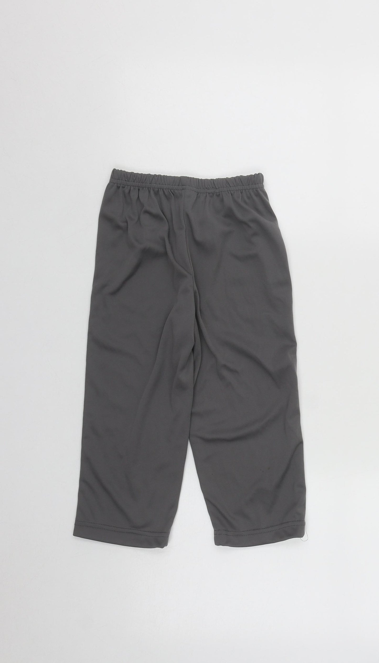 Lily & Dean Boys Grey  Polyester Jogger Trousers Size 3 Years  Regular