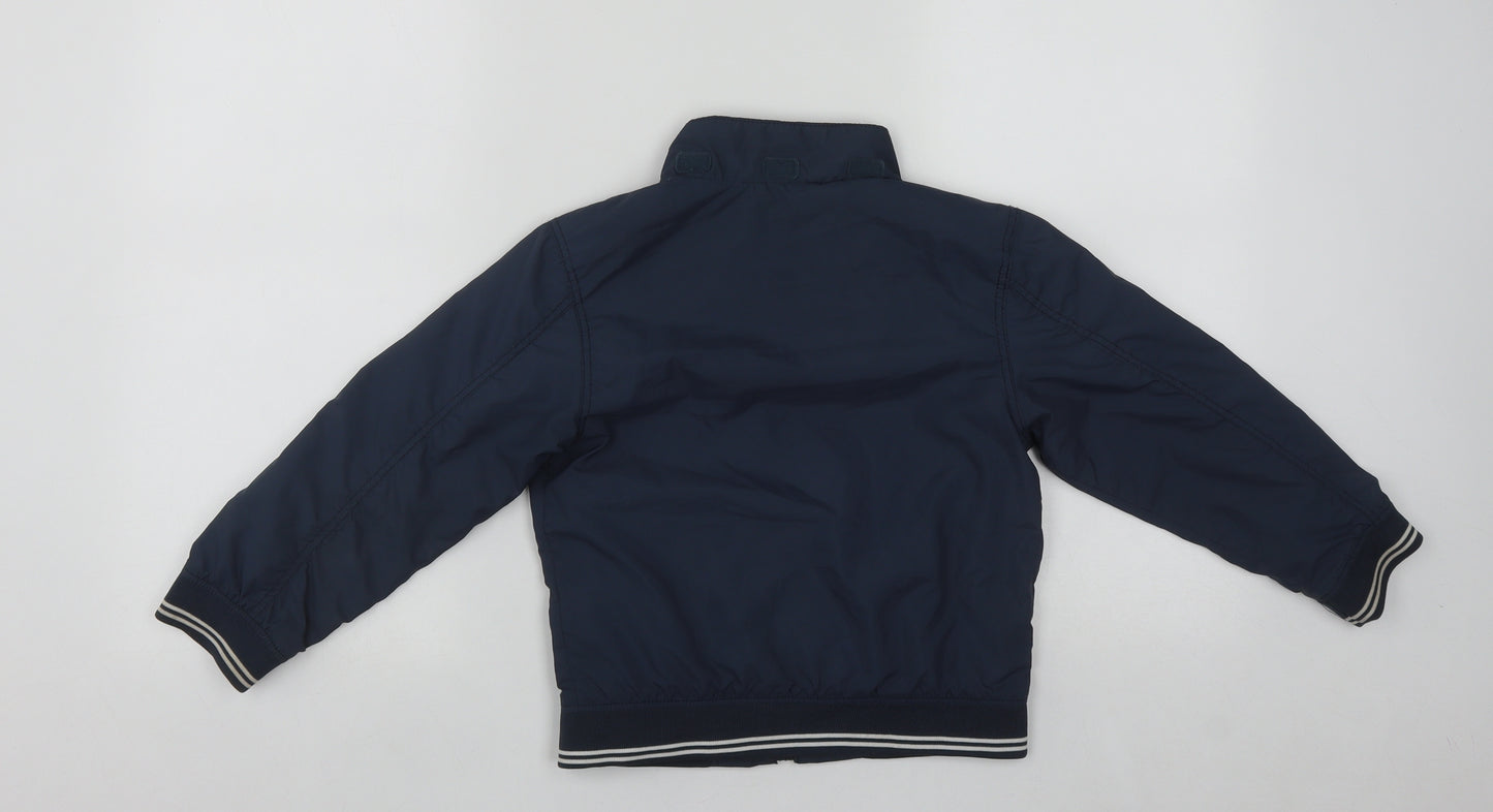 H&M Boys Blue   Basic Jacket Jacket Size 6-7 Years  Zip