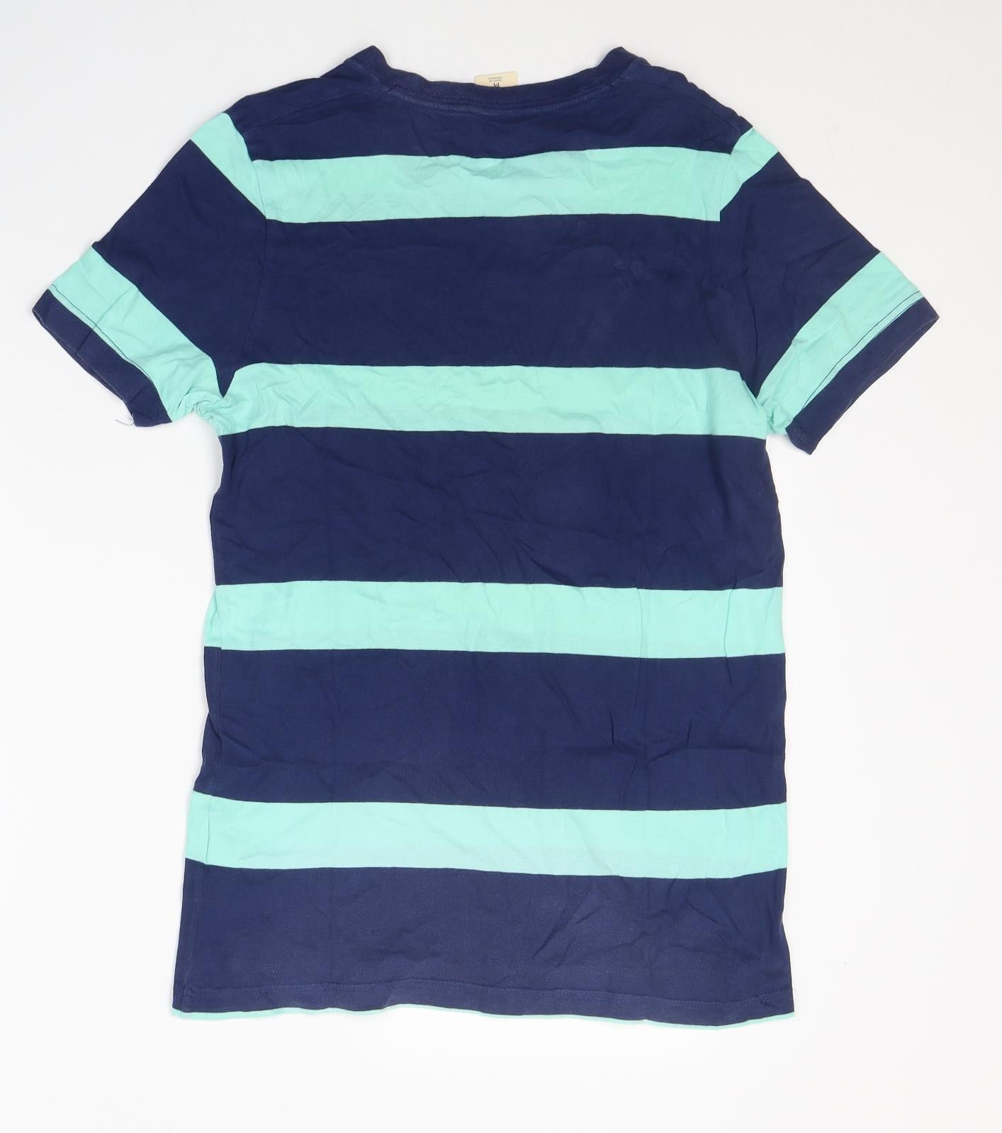 Hollister Mens Blue Striped T-Shirt Size XL – Preworn Ltd