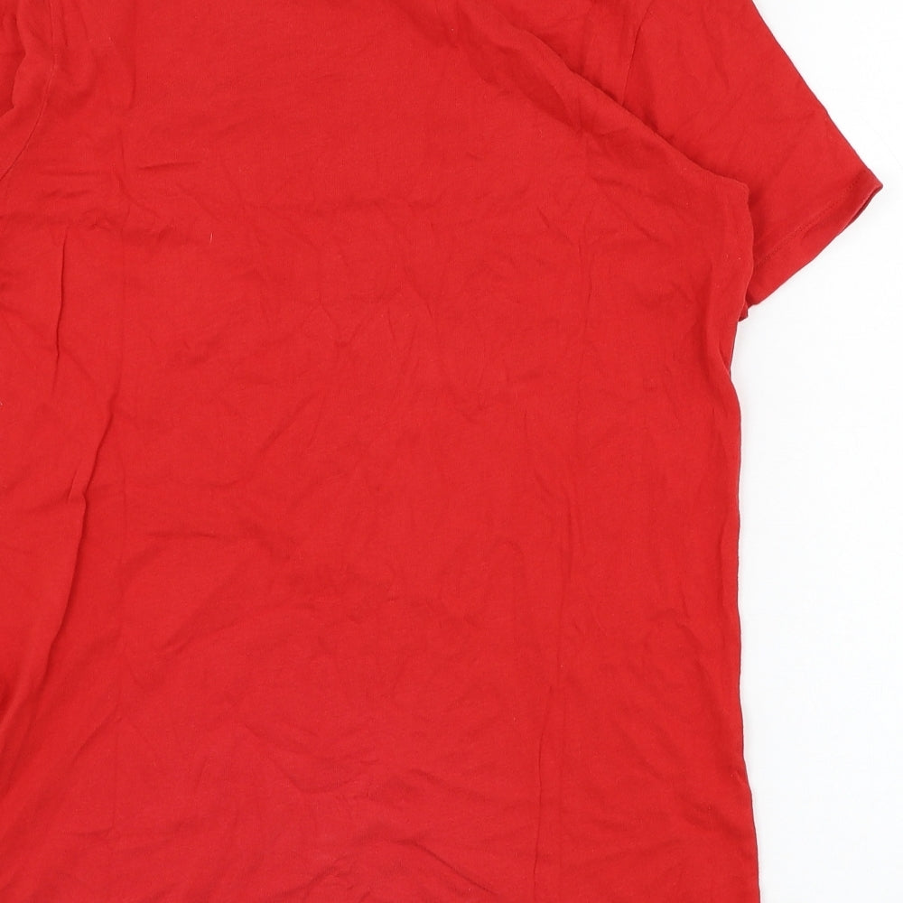 Hollister Mens Red Cotton T-Shirt Size S Round Neck – Preworn Ltd