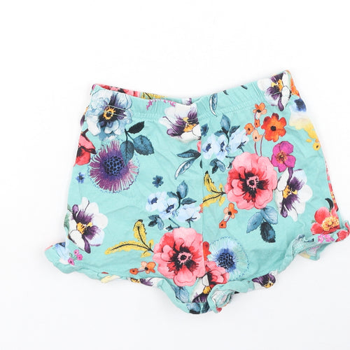 Next  Girls Multicoloured Floral Cotton Boyfriend Shorts Size 3 Years  Regular