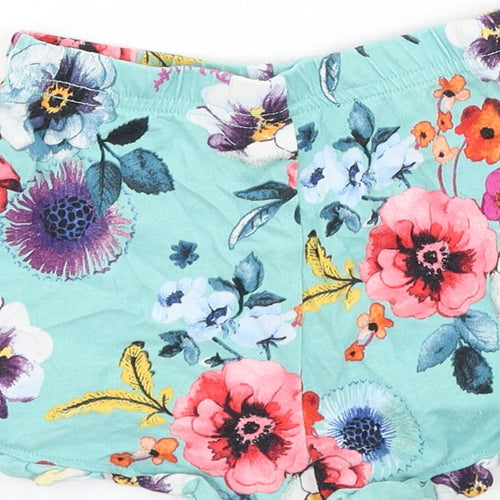 Next  Girls Multicoloured Floral Cotton Boyfriend Shorts Size 3 Years  Regular