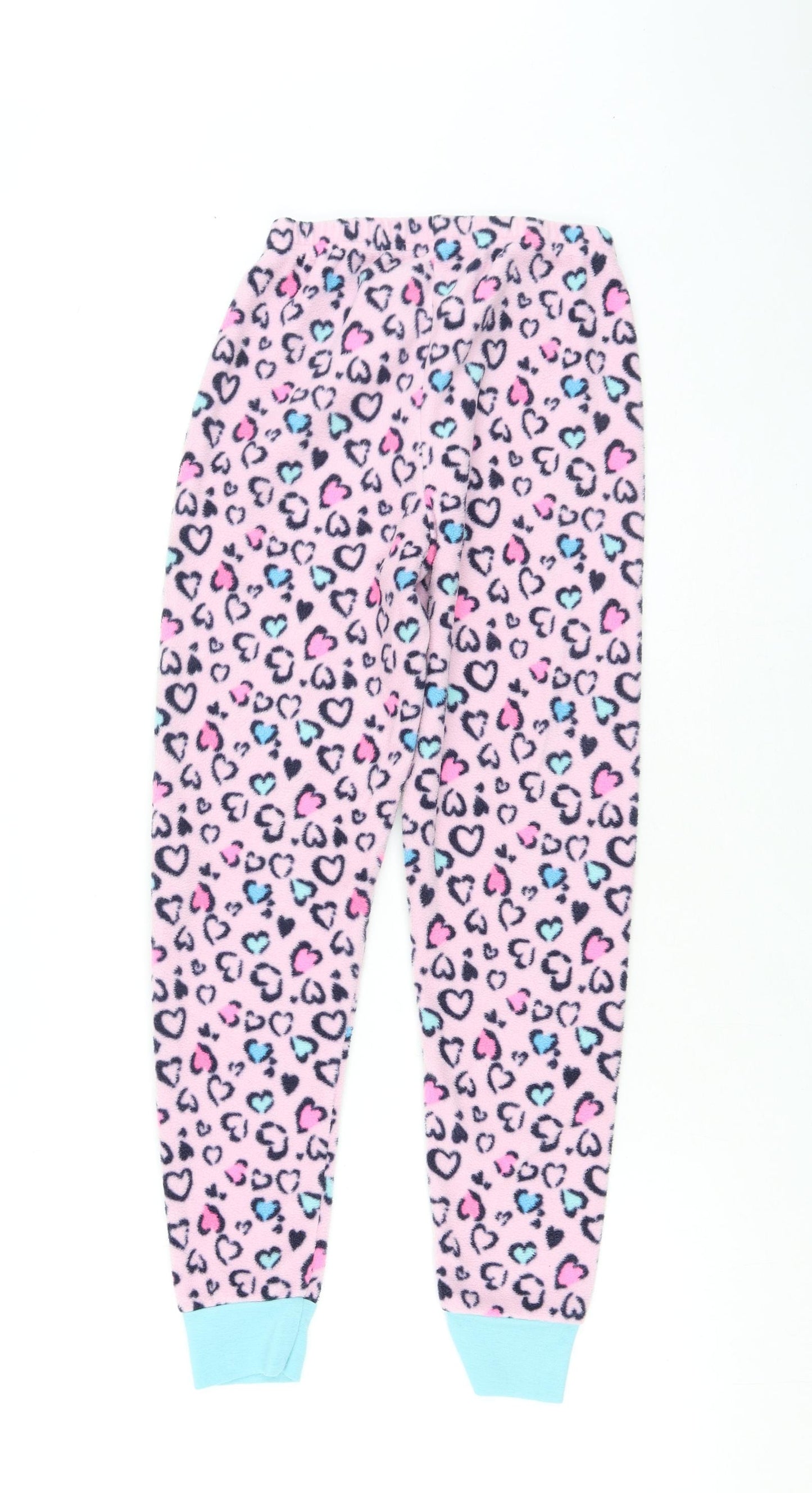 Dunnes Stores Girls Pink Animal Print Polyester  Pyjama Pants Size 9-10 Years