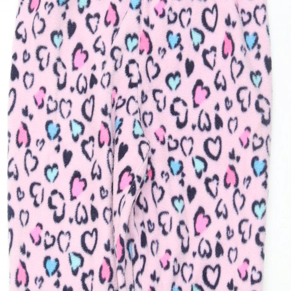 Dunnes Stores Girls Pink Animal Print Polyester  Pyjama Pants Size 9-10 Years