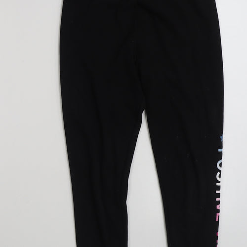 Primark Girls Black  Polyester Jegging Trousers Size 14-15 Years  Slim  - Positive Vibes
