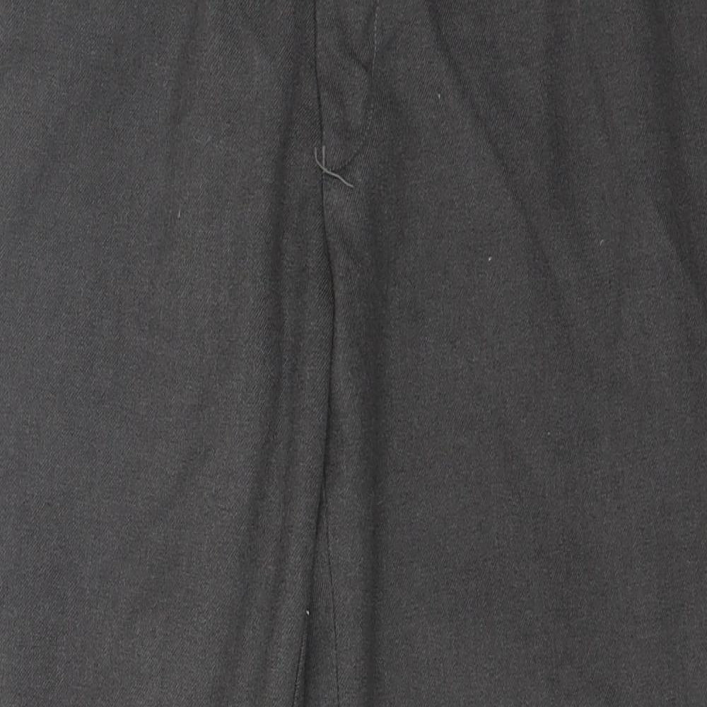 1880 club Mens Grey  Polyester Dress Pants Trousers Size 30 L26 in Classic Zip